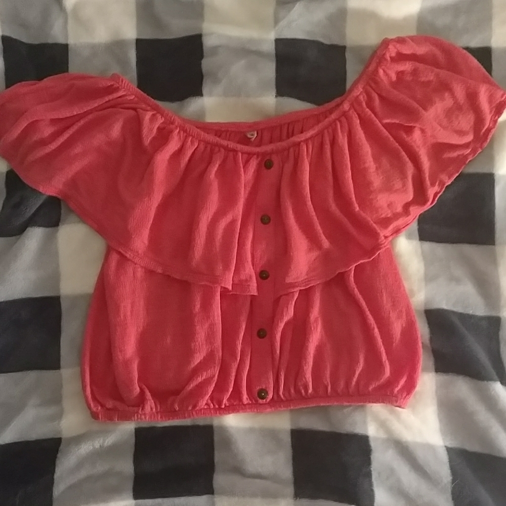 A ruffle crop top